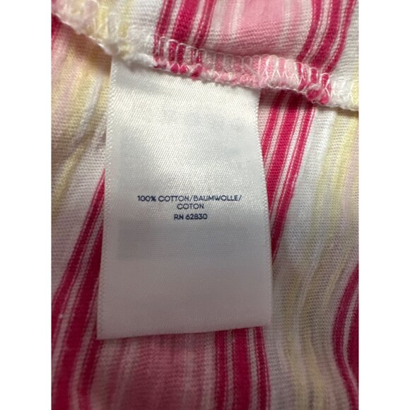 Womens Lands End Striped Long Sleeve T-Shirt Dress With Pockets Size L (14-16) - Picture 7 of 10